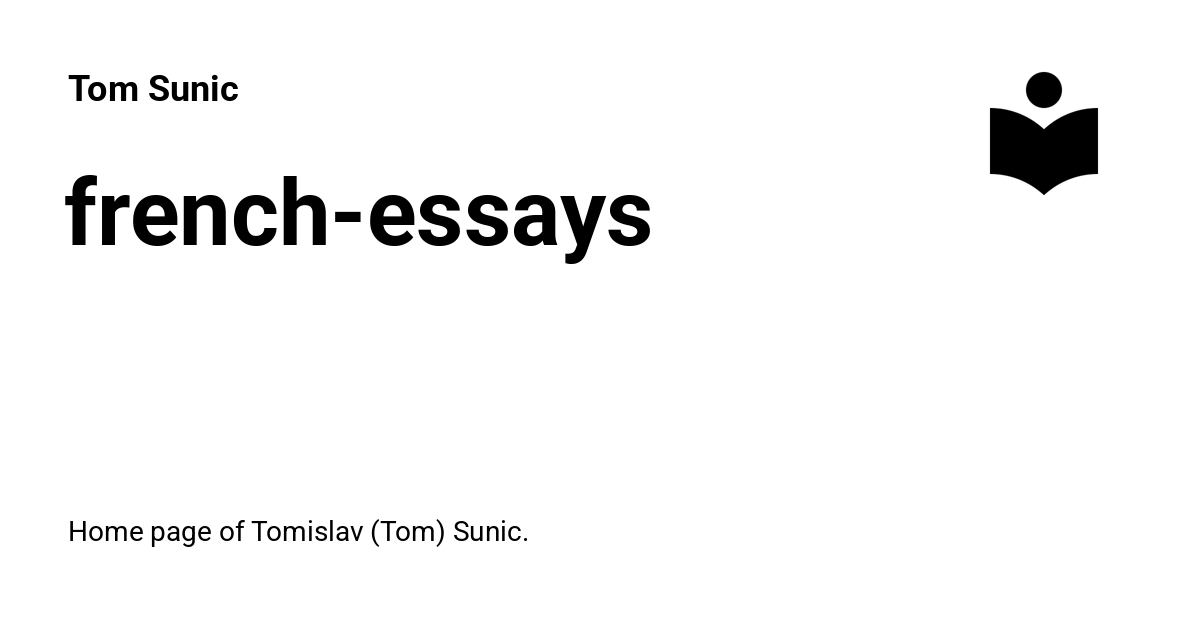 frenchessays Tom Sunic